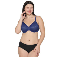 Load image into Gallery viewer, Wacoal Visual Effects Non Padded Wired Full Cup Everyday Wear Plus Size Full Support Minimizer Bra - Dark Blue 857210