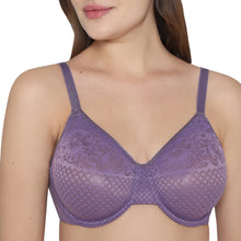 Load image into Gallery viewer, Wacoal Visual Effects Non Padded Wired Full Cup Everyday Wear Plus Size Full Support Minimizer Bra -Purple 857210