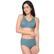 Load image into Gallery viewer, Wacoal At Ease Mid Waist Medium Coverage Everyday Wear Hipster Panty - Blue 874308