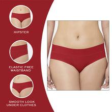Load image into Gallery viewer, Wacoal At Ease Mid Waist Medium Coverage Everyday Wear Hipster Panty - Red 874308