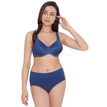 Load image into Gallery viewer, Wacoal Feeling Flexible High Waist Full Coverage Everyday Wear Brief Panty - Navy Blue 875332