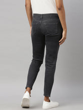 Load image into Gallery viewer, Go Colors Black Cotton Stretch Straight Fit Jeans