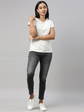 Load image into Gallery viewer, Go Colors Black Cotton Stretch Straight Fit Jeans