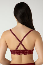 Load image into Gallery viewer, Amante Femme Lace Padded Wired Multiway Bra - Biking Red 06301