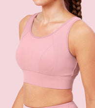 Load image into Gallery viewer, Enamor Crew Neck Sleeveless Crop length Sports Bra For Women - Hook & Eye Closure, Hugged Fit - A205 (Lilas)