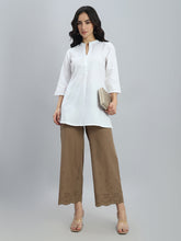 Load image into Gallery viewer, Go Colors Light Brown 100% Cotton Hakoba Wide Pant