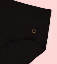 Load image into Gallery viewer, Enamor IP37 Innovations Flexi Free, Comfy Essentials, No Visible Panty Lines, All Day Comfort, Mid Waist Brief Panty for Women - Regular Coverage (Jet Black)