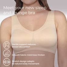 Load image into Gallery viewer, Wacoal Women’s BASICS All Ease Non-padded Non-wired Full Cup Everyday Wear Slip on Sleeping Bra-Beige BI03R01