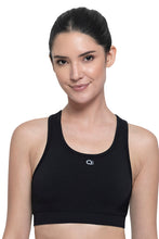 Load image into Gallery viewer, Amante Reversible Low Impact Sports Bra - Black 17111
