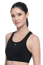 Load image into Gallery viewer, Amante Reversible Low Impact Sports Bra - Black 17111