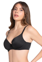 Load image into Gallery viewer, Amante Smooth Moves Padded Wired T-Shirt Bra - Black 81601