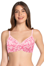 Load image into Gallery viewer, Amante Cotton Casual Padded Non-wired Printed T-shirt Bra - Pink Nectar Pr 10202