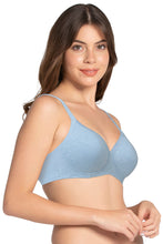 Load image into Gallery viewer, Amante Cotton Casual Padded Non-wired T-shirt Bra - Soft Chambray Marl 10202