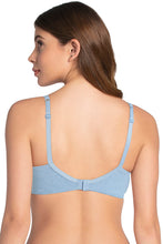 Load image into Gallery viewer, Amante Cotton Casual Padded Non-wired T-shirt Bra - Soft Chambray Marl 10202