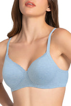 Load image into Gallery viewer, Amante Cotton Casual Padded Non-wired T-shirt Bra - Soft Chambray Marl 10202