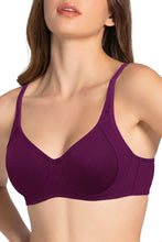 Load image into Gallery viewer, Amante Cool Contour Non-padded Non-wired Support Bra - Plum Caspia 10421