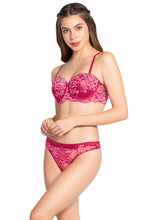 Load image into Gallery viewer, Amante Eternal Bliss Padded Wired Lace Bra - Granita 81701