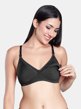 Load image into Gallery viewer, Sonari Stretch Cotton Non-Padded Wirefree Maternity Nursing Bra with Moderate Coverage – BABYCARE
