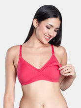 Load image into Gallery viewer, Sonari Stretch Cotton Non-Padded Wirefree Maternity Nursing Bra with Moderate Coverage – BABYCARE