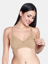 Load image into Gallery viewer, Sonari Stretch Cotton Non-Padded Wirefree Maternity Nursing Bra with Moderate Coverage – BABYCARE