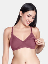 Load image into Gallery viewer, Sonari Stretch Cotton Non-Padded Wirefree Maternity Nursing Bra with Moderate Coverage – BABYCARE