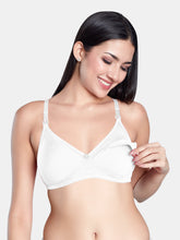 Load image into Gallery viewer, Sonari Stretch Cotton Non-Padded Wirefree Maternity Nursing Bra with Moderate Coverage – BABYCARE