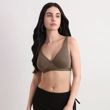 Load image into Gallery viewer, Wacoal BASICS Essentials2.0 Non-Padded Non-Wired Full Cup Everyday Wear T-shirt Bra - Brown BI03M01
