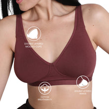 Load image into Gallery viewer, Wacoal BASICS Essentials2.0 Non-Padded Non-Wired Full Cup Everyday Wear T-shirt Bra- Dark Brown BI03M01
