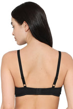 Load image into Gallery viewer, Wacoal Women’s BASICS Essentials Padded Non-wired 3/4th Cup Everyday Wear Cotton Blend T-shirt Bra-Black BI03M02