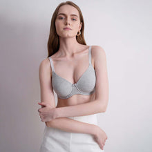Load image into Gallery viewer, Wacoal BASICS Essentials2.0 Padded Wired 3/4th Cup Everyday Wear Comfort Fit T-shirt Bra - Grey BI03M03