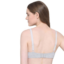 Load image into Gallery viewer, Wacoal BASICS Essentials2.0 Padded Wired 3/4th Cup Everyday Wear Comfort Fit T-shirt Bra - Grey BI03M03