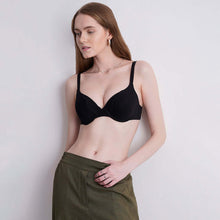 Load image into Gallery viewer, Wacoal BASICS Lite Push Up Padded Wired Half Cup Everyday Wear Push-up Bra - Black BI03N04