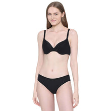 Load image into Gallery viewer, Wacoal BASICS Lite Push Up Padded Wired Half Cup Everyday Wear Push-up Bra - Black BI03N04