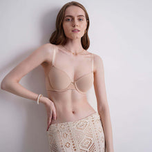 Load image into Gallery viewer, Wacoal BASICS Zoe Padded Wired 3/4th Cup Everyday Wear Comfort Fit T-shirt Bra - Beige BI03P01