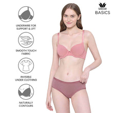 Load image into Gallery viewer, Wacoal BASICS Zoe Padded Wired 3/4th Cup Everyday Wear Comfort Fit T-shirt Bra - Pink BI03P01
