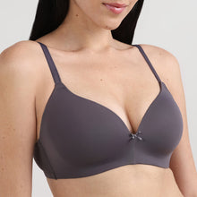 Load image into Gallery viewer, Wacoal BASICS Zoe Padded Non-wired 3/4th Cup Everyday Wear Comfort Fit T-shirt Bra-Grey BI03P02