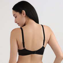 Load image into Gallery viewer, Wacoal Women’s BASICS Zoe Lace Padded Non-wired 3/4th Cup Everyday Wear Comfort Fit T-shirt Bra-Black BI03P03