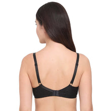 Load image into Gallery viewer, Wacoal BASICS Bliss Padded Non-wired 3/4th Cup Everyday Wear Lace T-shirt Bra - Black BI03Q01