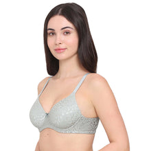 Load image into Gallery viewer, Wacoal BASICS Bliss Padded Wired 3/4th Cup Everyday Wear Lace T-shirt Bra - Green BI03Q02
