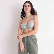 Load image into Gallery viewer, Wacoal BASICS Bliss Padded Wired 3/4th Cup Everyday Wear Lace T-shirt Bra - Green BI03Q02