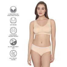 Load image into Gallery viewer, Wacoal Women’s BASICS All Ease Non-padded Non-wired Full Cup Everyday Wear Slip on Sleeping Bra-Beige BI03R01