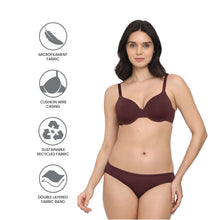 Load image into Gallery viewer, Wacoal Everyday Elegance Padded Wired Full Cup Everyday Wear Smooth Finish T-Shirt Bra - Brown BI05A01