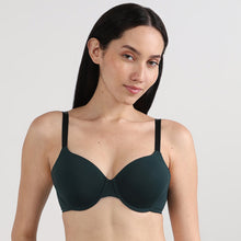 Load image into Gallery viewer, Wacoal Everyday Elegance Padded Wired Full Cup Everyday Wear Smooth Finish T-Shirt Bra-Dark Green BI05A01