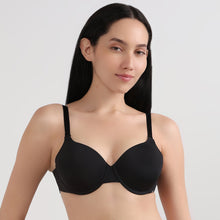 Load image into Gallery viewer, Wacoal Women’s Backless Multiway Padded Wired Full Cup Detachable Straps Party Wear T-shirt Bra-Black BI05A03