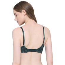 Load image into Gallery viewer, Wacoal Balcony & Beyond Padded Wired Half Cup Everyday Wear Smooth Finish Fashion Bra - Dark Green BI05B02