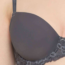 Load image into Gallery viewer, Wacoal Balcony & Beyond Padded Wired Half Cup Everyday Wear Smooth Finish Fashion Bra - Grey BI05B02