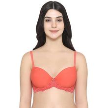 Load image into Gallery viewer, Wacoal Balcony & Beyond Padded Wired Half Cup Everyday Wear Smooth Finish Fashion Bra - Orange BI05B02