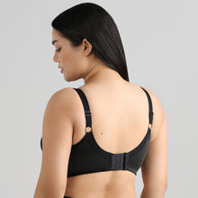 Load image into Gallery viewer, Wacoal Pixie 2.0 Non Padded Non-Wired Full Cup Everyday Wear Plus Size Full Support Minimizer Bra - Black BI05C03