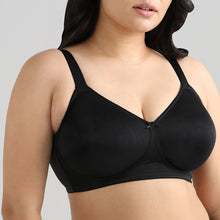 Load image into Gallery viewer, Wacoal Pixie 2.0 Non Padded Non-Wired Full Cup Everyday Wear Plus Size Full Support Minimizer Bra - Black BI05C03
