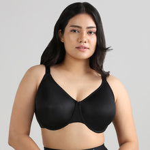 Load image into Gallery viewer, Wacoal Pixie 2.0 Non Padded Wired Full Cup Everyday Wear Plus Size Full Support Minimizer Bra - Black BI05D04